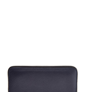 Кожаный бумажник темно-синего оттенка с одним отделением CANALI Италия