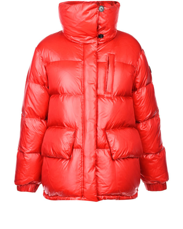 Красная куртка-пуховик Woolrich
