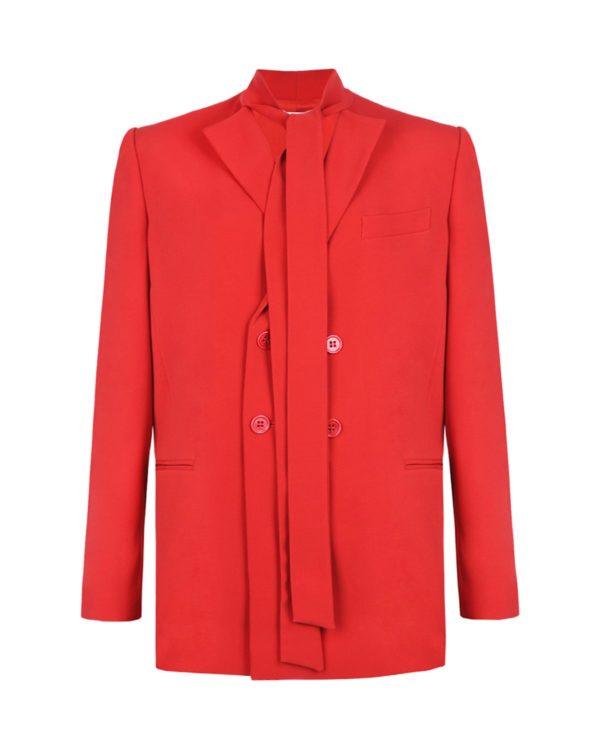 Двубортный пиджак с завязками Red Valentino