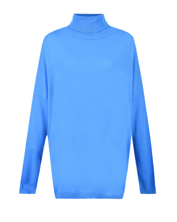 Синий свитер oversize из кашемира Tak Ori