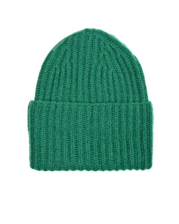 Зеленая шапка с отворотом Tak Ori
