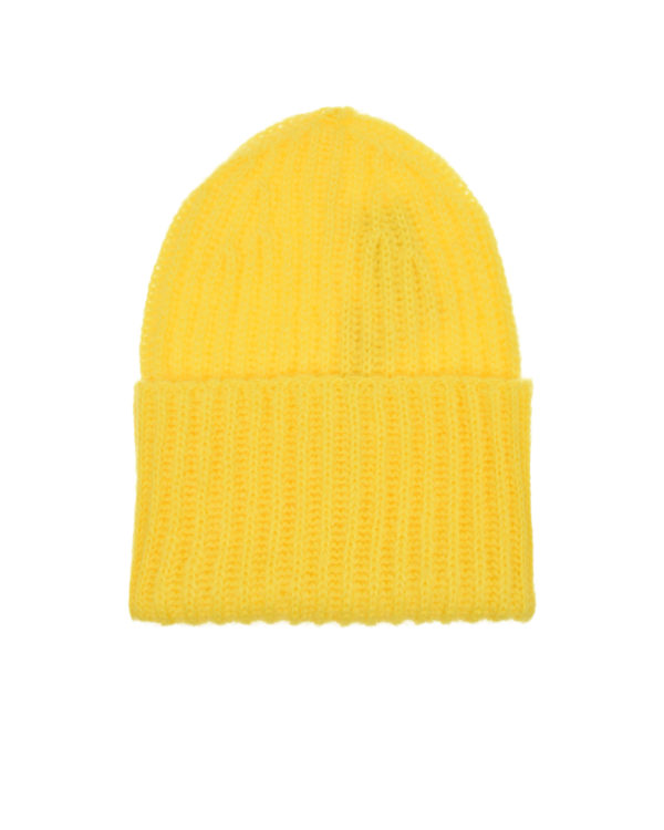 Желтая шапка с отворотом Tak Ori