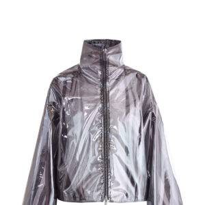 Куртка-дождевик силуэта трапеция из глянцевой полимерной ткани VALENTINO Италия